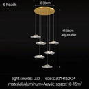 LED Lotus Leaf Design Staircase Chandelier - Modern, Long, Villa - Ljojo