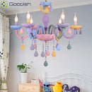 Modern Nordic Rainbow Crown LED Pendant Light Chandelier for Home Decoration by Ljojo