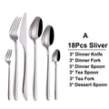 Ljojo 21-Piece Stainless Steel Cutlery Set - Mirror Finish Elegant Tableware