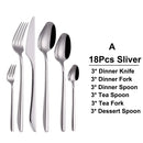 Ljojo 21-Piece Stainless Steel Cutlery Set - Mirror Finish Elegant Tableware