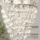 Nordic Crystal Bedroom Headboard Pendant Chandelier by Ljojo
