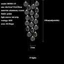 Modern Lustre Bubble Crystal Pendant Light for Living Dining Room Decor by Ljojo