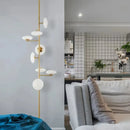 European Minimalist White Glass LED Floor Lamp by Ljojo - Multi-head Metal Frame Bedside Living Room Decor
