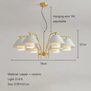 Luxury LED Ceramic Pendant Light Chandelier for Living Room by Ljojo