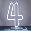 Ljojo™ LED Neon Digital Numbers Light Sign - 15-inch High, USB Powered