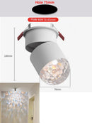 LED Sunset Lamp Adjustable Angle Ceiling Lights Surface Mounted Modern Living Room Sconce Ljojo