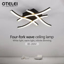 Ljojo 28W Curved LED Ceiling Light with Remote Dimming for Home Spaces
