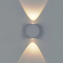 Ljojo LED Wall Lamp: Modern, Waterproof, Indoor/Outdoor, Up Down, Nordic, Aluminum, White/Black.