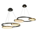 Ljojo Minimalist Glass Multi Ring Chandelier - Dimmable Living Room Lighting