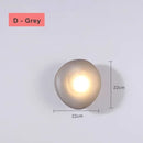 Ljojo LED Wall Lamp: Wabi Sabi Style Minimalist Bedroom Lighting
