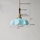 Ljojo Milky Yellow Glass LED Pendant Lights - Copper Nordic Hanging Lamp
