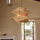 Bohemian Style Hand Woven Bamboo Pendant Light with Multi-layer Design by Ljojo