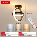Modern LED Dimmable Ceiling Light 2 Ring Creative Living Room Hallway Balcony Office Lighting by Ljojo