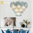 Blue Cloud Glass Pendant Light for Artistic Living Space by Ljojo