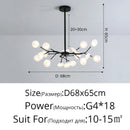 Firefly Ceiling Chandelier Pendant Light Decor G4 Led Lighting Hanging Lamp by Ljojo
