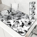 Ink Flower Absorbent Drying Mat Set by Ljojo — Tableware Protection & Decor