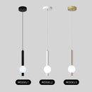 Ljojo Modern Minimalist LED Bedside Chandelier | Creative Light Luxury Hanging Wire Bedroom Decor