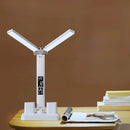 Ljojo LED Table Lamp 2 Heads USB Chargeable Dimmable Foldable Reading Night Lights