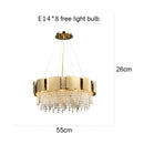 Crystal Chandelier Living Room Minimalist Designer Lamps by Ljojo