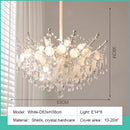 French Medieval Style Blue Crystal Chandelier Pendant Light for Luxury Living Spaces by Ljojo
