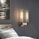 LED Iron Wall Lamp Modern Glass Sconces Golden Light Fixture by Ljojo