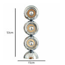 Ljojo Minimalist LED Chrome Floor Lamp | Stylish Metal Art Light