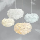 LED Feather Chandelier Pendant Light Modern Living Room Wedding Decor Luster by Ljojo