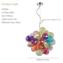 Nordic Color Glass Chandeliers - Art LED Pendant Lights for Bedroom Living Room by Ljojo