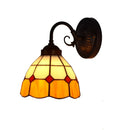 6" Tiffany Style Orange Blue Glass Wall Lamp LED by Ljojo - Scandinavian Minimalist Modern Fixture