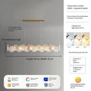 Ljojo Luxury Glass Crystal Chandelier for Living Room, Bedroom, and Study