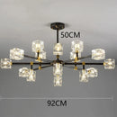 Crystal Chandelier Pendant Light by Ljojo - Luxury Living Room Ceiling Lamp Fixture