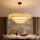 Ljojo Medieval Style Retro Linen Fabric E27 Pendant Lights For Living Room Décor