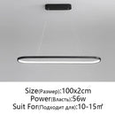 Ljojo Minimalism Line LED Pendant Light for Living Room, Dining Room, Bedroom