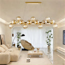 Ljojo Modern Round Metal LED Pendant Light Stylish Minimalist Chandelier for Home Decoration