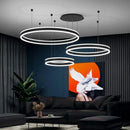 Modern Ring LED Chandelier Pendant Lamp Indoor Hanging Fixture for Home Decor by Ljojo