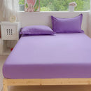 Ljojo 100% Cotton Fitted Sheet & Pillowcase Set, White, 180x200, 3Pcs