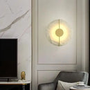 Alabaster Marble Wall Sconce Modern Gold for Bedroom Living Room Decoration by Ljojo