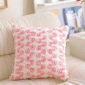 Embroidered Rabbit Plush Pillowcase by Ljojo: French Sweet Sofa Decor & Headboard Accent