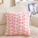 Embroidered Rabbit Plush Pillowcase by Ljojo: French Sweet Sofa Decor & Headboard Accent