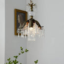 French Pastoral Retro Restaurant Crystal Chandelier for Bedside Cloakroom by Ljojo