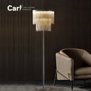 Ljojo Luxe Tassel Floor Lamp: Modern Art Light for Living Room & Bedroom