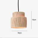 Large Japanese Woven Rattan Pendant Light for Wabi Sabi Restaurant Ljojo