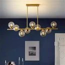 Modern LED Glass Ball Chandelier Pendant Lamp for Bedroom Dining Living Room by Ljojo