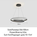 Modern Ring Hall LED Hanging Lamps Exquisite Home Decoration for Living Dining Bedrooms by Ljojo