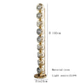 Ljojo Minimalist Metal Floor Lamp in Silver/Gold for Stylish Foyer Lighting
