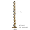 Ljojo Minimalist Metal Floor Lamp in Silver/Gold for Stylish Foyer Lighting