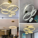 Ljojo Modern Gold Crystal LED Chandelier | Luxury Indoor Lighting for Bedroom Living Room