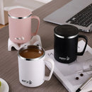 Ljojo 480ml Insulated Stainless Steel Coffee Mug with Lid & Handle