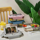 Ljojo Lunch Box Set: Leakproof, Microwave Safe, Divided, for Office Workers, Picnic, Camping