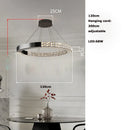 American Led Crystal Chandelier For Dining Room Lamp Dimmable Height Adjustable Black Lustre by Ljojo